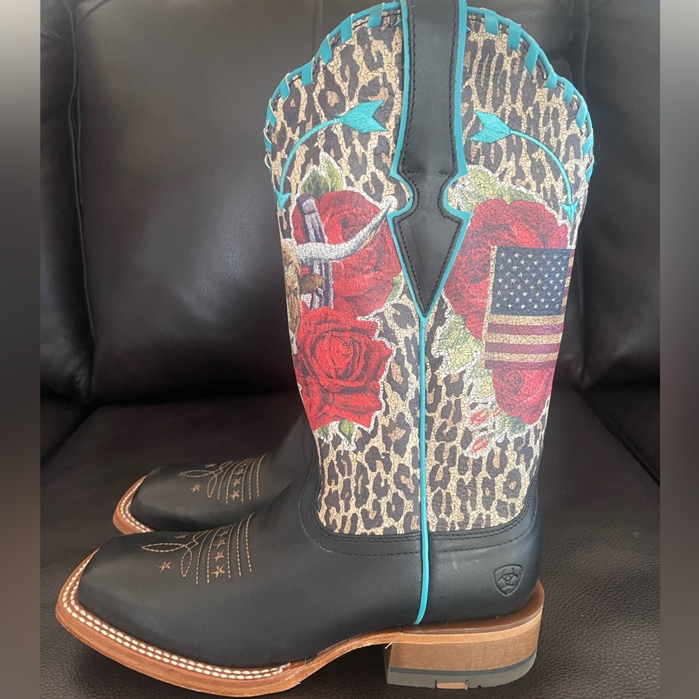 NEW Ariat Frontier Rodeo Quincy Western Boot RARE - Picture 11 of 14